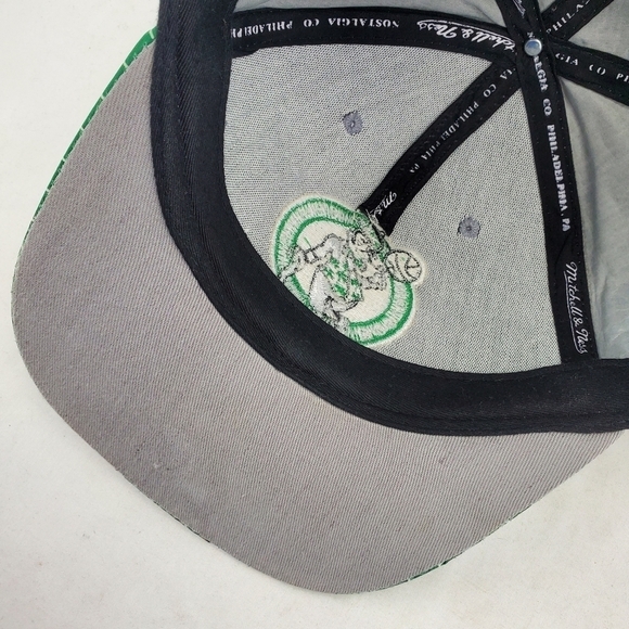 Mitchell Ness Boston Celtics Snapback Hat Ball Cap Wool 1-Sz 2024 NBA Champions - Picture 11 of 13